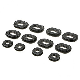 24x12x Motorcycle Fairing Rubber Side Panel Cover Grommets for CG125 Honda