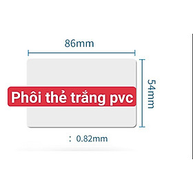 Mua 10 PHÔI THẺ PVC TRẮNG DÙNG CHO KHAY IN THẺ EPSON