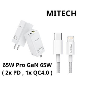 Combo Củ sạc nhanh 65W Pro GaN 65W