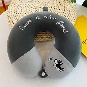 Mua Gối Massage Vòng Cổ Chữ U Đa Năng Gối Ngủ Văn Phòng Gối Đi Du Lịch Gối cổ chữ U cao su non trơn đi phượt dã ngoại