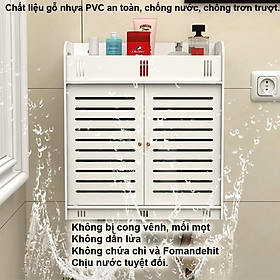 Mua Tủ nhà tắm chống thấm nước - Kệ lắp ráp treo tường nhà tắm TNT01 - Nội thất lắp ráp