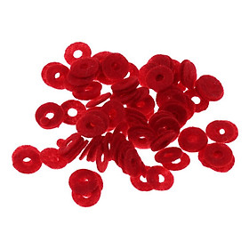 of 90 Red Small Piano   Felt Punchings Shims Gaskets