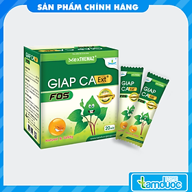 DUNG DỊCH GIẤP CÁ EXT FOS (Hộp 20 gói) Hỗ Trợ Nhuận Tràng, Giảm Táo Bón, Trĩ, Tiêu Hoá Kém Cho Trẻ Em Và Người Lớn