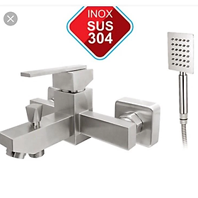 Củ sen nóng lạnh KG68 cao cấp gồm củ sen tắm, vòi sen, giá đỡ, dây sen 1m5, chất liệu inox304 - Hàng chính hãng