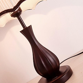 Mua Đèn ngủ khách san-Kiểu dáng bình Hoa-Tăng giảm độ sáng-Gỗ sồi cao cấp