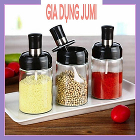Mua Hũ gia vị thủy tinh kèm thìa thông minh