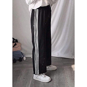 quần 3 sọc ống rộng quần culottes 3 sọc