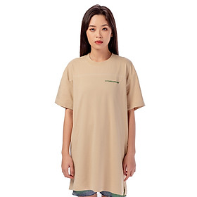 Áo Thun 5THEWAY Tay Ngắn Vàng Cát aka 5THEWAY /copyright/ Longline Tee in WARM SAND