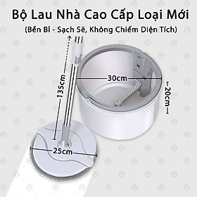 Mua  Xịn Sò  Bộ Cây Lau Nhà Hàng Chính Hãng KhoNCC Thông Minh Cao Cấp Phiên Bản Mới - Cho Nhà Sạch Sẽ - Gọn Không Chiếm Diện Tích - KLM-BCLNK8