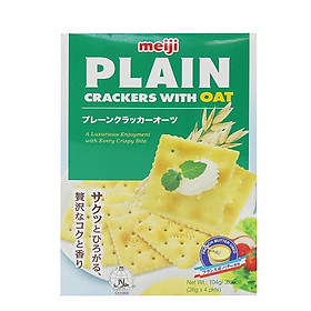 Bánh Meiji Plain Crackers With Oat 104gr