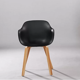 Mua Ghế nhựa chân gỗ nhập khẩu Juno Sofa cao cấp JNST 3048CT hàng thiết kế 55 x 49 x 82 cm