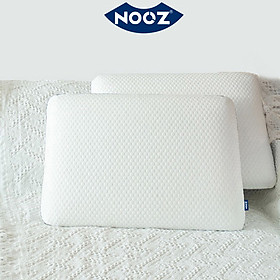 Gối Ngủ Memory Foam NOOZ Ruột Gối Cao Su Non Giúp Nâng Đỡ Đốt Sống Cổ Chống Đau Vai Gáy Ngủ Sâu Hỗ Trợ Chống Trào Ngược Phù Hợp Với Mọi Tư Thế Nằm Vỏ Gối Tencel - 50x30x10 cm