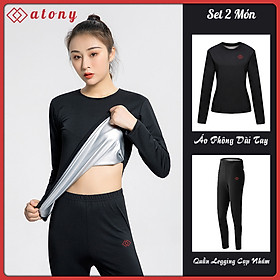 Bộ Đồ Sinh Nhiệt Giảm Mỡ Bụng ATONY Chính Hãng, Tráng Nano Bạc Nhật Bản