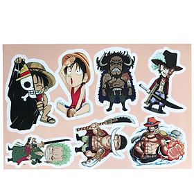 Bộ sticker chống thấm nước trang trí mũ bảo hiểm, đàn, guitar, ukulele, điện thoại laptop, dán sticker macbook sticker chủ đề totoro, vô diện, one piece, pikachu, nyanko sensei, honkai impact - Hàng chính hãng