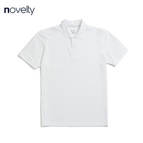 Áo thun nam Polo NOVELTY trơn màu cổ bo 210128N