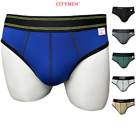 Combo 5 Quần Lót Nam tam giác vải cotton co giãn 2 chiều hiệu CITYMEN, màu ngẫu nhiên, sịp nam - LMTK-MULTI2C