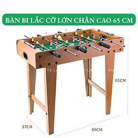 Bàn bi lắc cỡ lớn chân cao 6 tay cầm 69x35x62 cm banh lắc bóng đá phù hợp