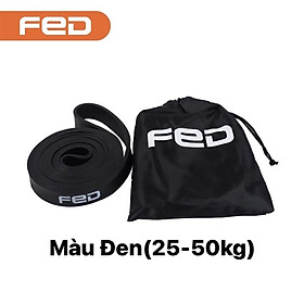 Dây kháng lực Cao Su-FED tập gym, đa năng, hỗ trợ luyện tập thể dục, tiện lợi tại nhà, văn phòng - Màu Đen