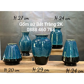 Mua LỌ HOA BÁT TRÀNG MEN HỎA BIẾN CAO CẤP - TRANG TRÍ NHÀ CỬA - DECOR