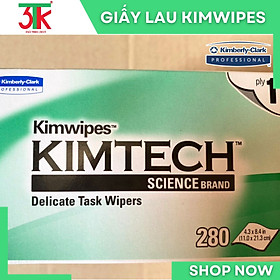 Giấy lau phòng sạch 1 lớp KIMTECH Kimwipes Science Delicate Task Mã 34120A