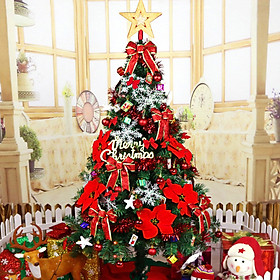 Mua Cây thông Noel 1 5m trang trí cho mùa giáng sinh an lành tặng kèm phụ kiện đầy đủ - Cây thông Noel full phụ kiện