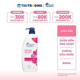 Dầu gội Head & Shoulders Suôn Mềm Óng Mượt 850ML