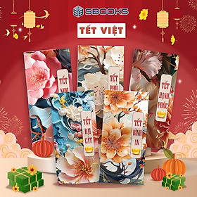 Combo 5 Cái Bao Lì Xì Thiết Kế Họa Tiết Hoa Mẫu Đơn 2025 Giấy Cứng C150 Siêu Dày Dặn - SBOOKS