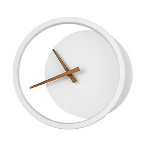 Minimalist Clock Wall Light Non-Ticking Clock for Room