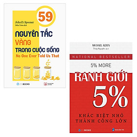 [Download Sách] Combo 59 Nguyên Tắc Vàng Trong Cuộc Sống + Ranh Giới 5%