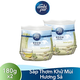 Bộ Đôi Sáp Thơm AmbiPur Hương Sả Dịu Nhẹ (180gx2)
