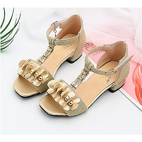 Sandal Cao Gót Bé Gái Thời Trang từ 3 đến 13 tuổi - D51
