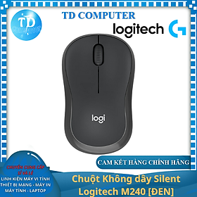 Mua Chuột Không dây Silent Logitech M240  ĐEN  (Bluetooth + Wireless Logi Bolt) - Hàng chính hãng DigiWorld phân phối
