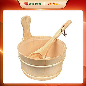 Mua Bộ Xô Gáo Gỗ Múc Nước Bằng Gỗ Thông Thủy Điển