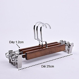 Mua Móc Áo Kẹp 2 Đầu gỗ nâu quần áo trẻ em chuyên dụng cho shop thời trang  sang trọng giá rẻ