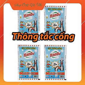 Bột thông tắc cống đường ống nước thải nội địa Hando 100Gr (Xanh)