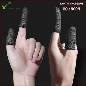 Hình ảnh Bộ bao 2 ngón tay chuyên dụng chơi game mobile chống ra mồ hôi tay
