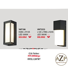 AZP - ĐÈN ỐP VÁCH / ĐÈN TRANG TRÍ / ĐÈN TREO TƯỜNG PHÒNG KHÁCH, PHÒNG NGỦ, NHÀ HÀNG, KHÁCH SẠN AZP-VNT106 / VNT2233 phong cách đương đại, hàng nhập khẩu AZP