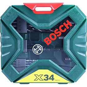 BỘ MŨI KHOAN VÀ VẶN VÍT X-LINE 34 MÓN BOSCH 2607010608 - HÀNG CHÍNH HÃNG
