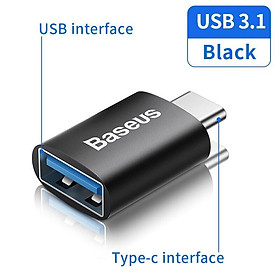 Đầu chuyển OTG Type C to USB 3.1 tốc độ cao Baseus Ingenuity Series Mini OTG Gen2 - Hàng chính hãng