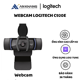 Webcam Logitech C920e - Hàng Chính Hãng - Bảo Hành 36 Tháng