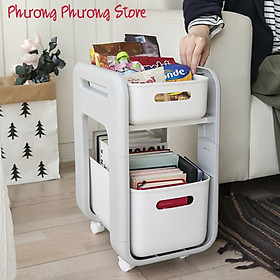 Mua KỆ ĐỂ ĐỒ ĐA NĂNG CÓ BÁNH XE NGĂN KÉO TRƯỢT ( TẶNG DÁN TƯỜNG TO )