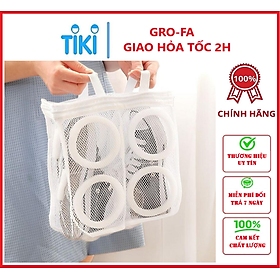 Mua Túi Lưới Giặt Giày   Quần Áo Tổ Ong Có Khoá Kéo Cao Cấp Hình Vuông Dùng Cho Máy Giặt Nhanh Chóng Và Tiện Lợi- Chính Hãng