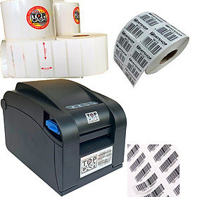 Mua Giấy in tem mã vạch decal nhiệt dùng để in mã vạch dán lên sản phẩm dùng cho máy in tem chuyên dụng TOPCASH  Zebra  Bixolon dùng trong trung tâm phân phối  siêu thị: Giấy TOPCASH 35mm X 22mm X 2tem- Hàng chính hãng