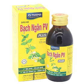 Siro ho Bạch Ngân PV Plus Chai 125ml Dùng được cho trẻ sơ sinh