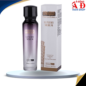 Tinh dầu UNIQUE Luxury Serum từ dầu Argan Oil, Organic Olive dưỡng tóc cao cấp hương nước hoa 100ml