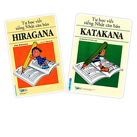 Hình ảnh Sách - Combo Tự học viết tiếng Nhật căn bản Hiragana + Katakana - FirstNews