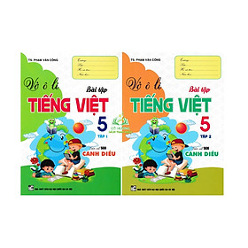 Sách - Combo Vở Ô Li Bài Tập Tiếng Việt 5 - Tập 1 + 2 (Bám Sát SGK Cánh Diều)