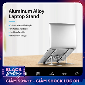 Giá Đỡ Laptop Hợp Kim Nhôm 7 Cấp Độ Điều Chỉnh Chống Trượt Gấp Gọn