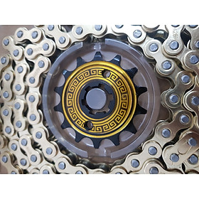 Nhông sên dĩa Raider / Satria , màu vàng, màu đỏ tròn, màu đỏ xéo. Raider, Satria
