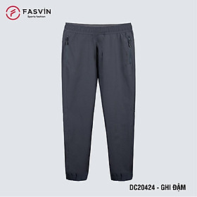 Quần Jogger Nam Thể Thao Fasvin Bo Gấu Dáng Đẹp Vải Gió Co Giãn Tiện Dụng Đũi Chơi Hay Mặc Nhà DC20424.HN